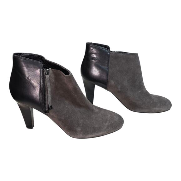 Franco Sarto Emelina Women's 10M Shoes Gray Suede Ankle Boots Booties Size 10 - Picture 3 of 9